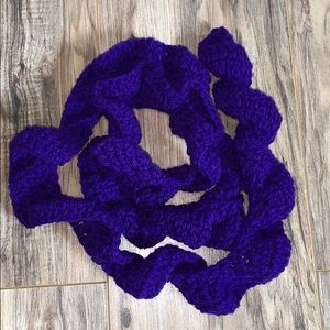 Purple crochet scarf handmade scarves
